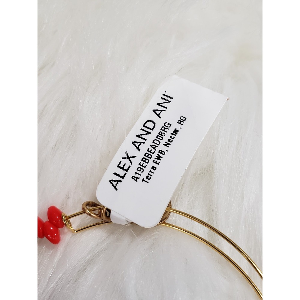 ALEX &  ANI "Terra " Violet‎ & Silver  Beaded Charm  Bangle Bracelet ✨️ ✨️ - Picture 4 of 5